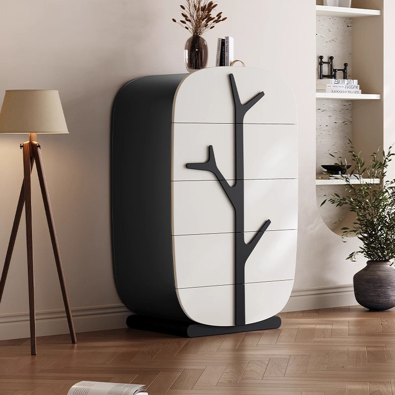 繁枝卧室实木五斗柜现代简约客厅靠墙斗柜轻奢主卧床头收纳柜