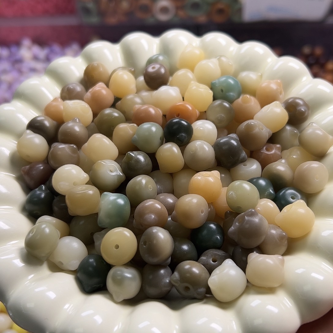 菩提根/象牙果吊坠30颗卡12多宝猫头