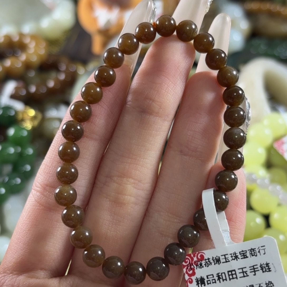 和田玉未镶嵌手链286