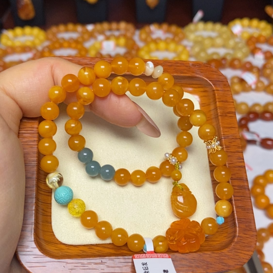 【闪购商品】蜜蜡手链未镶嵌手串