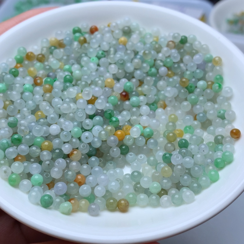 【闪购商品】未镶嵌手链翡翠卡3.5冰三彩50个
