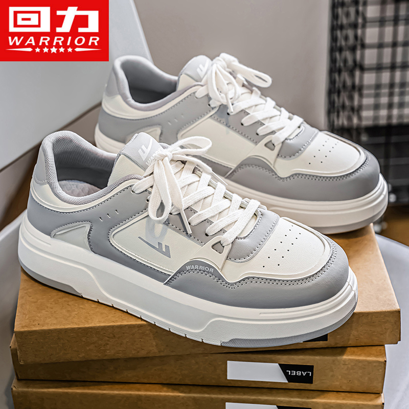 回力男鞋冬季厚底小白鞋2025新款学生韩版ins休闲运动板鞋面包鞋