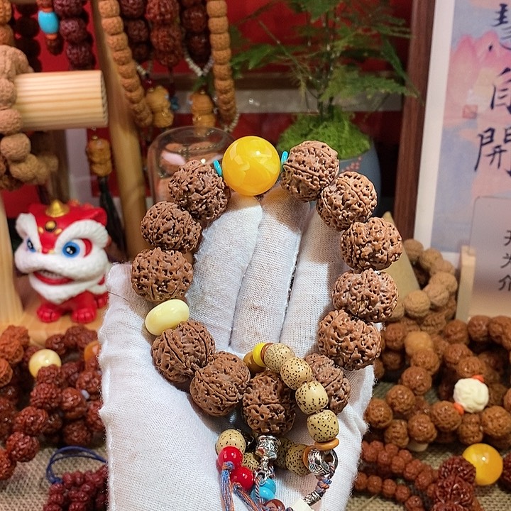 金刚菩提手串226原籽星月款