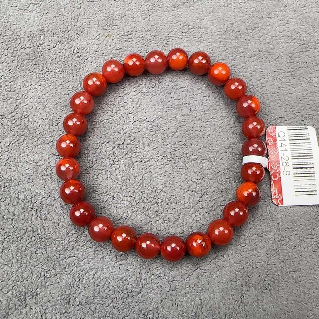 南红玛瑙未镶嵌手链