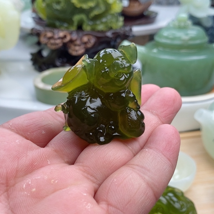 岫玉四大名玉摆件未镶嵌