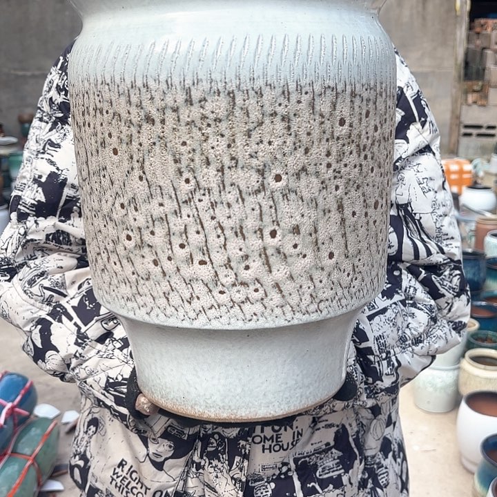 红陶复古泡泡口径25高度31