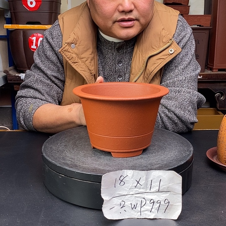 紫砂花盆货号一只WP999