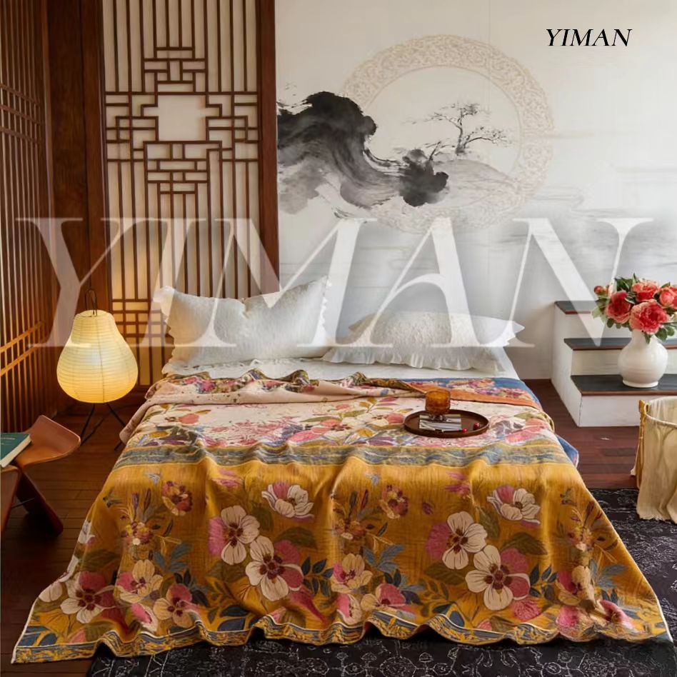 YIMAN (依曼家居) 正品  230*250cm 国医研究 人参理疗毯 花满园