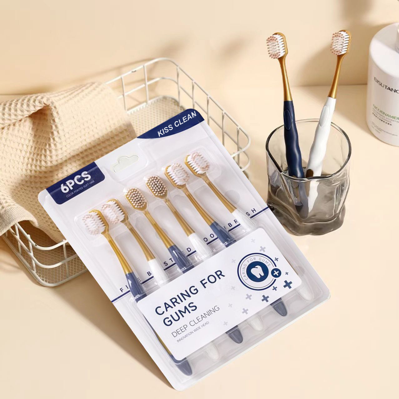 山姆牙刷商超同款牙刷软毛高级感平替宽头家用清洁装成人山姆牙刷