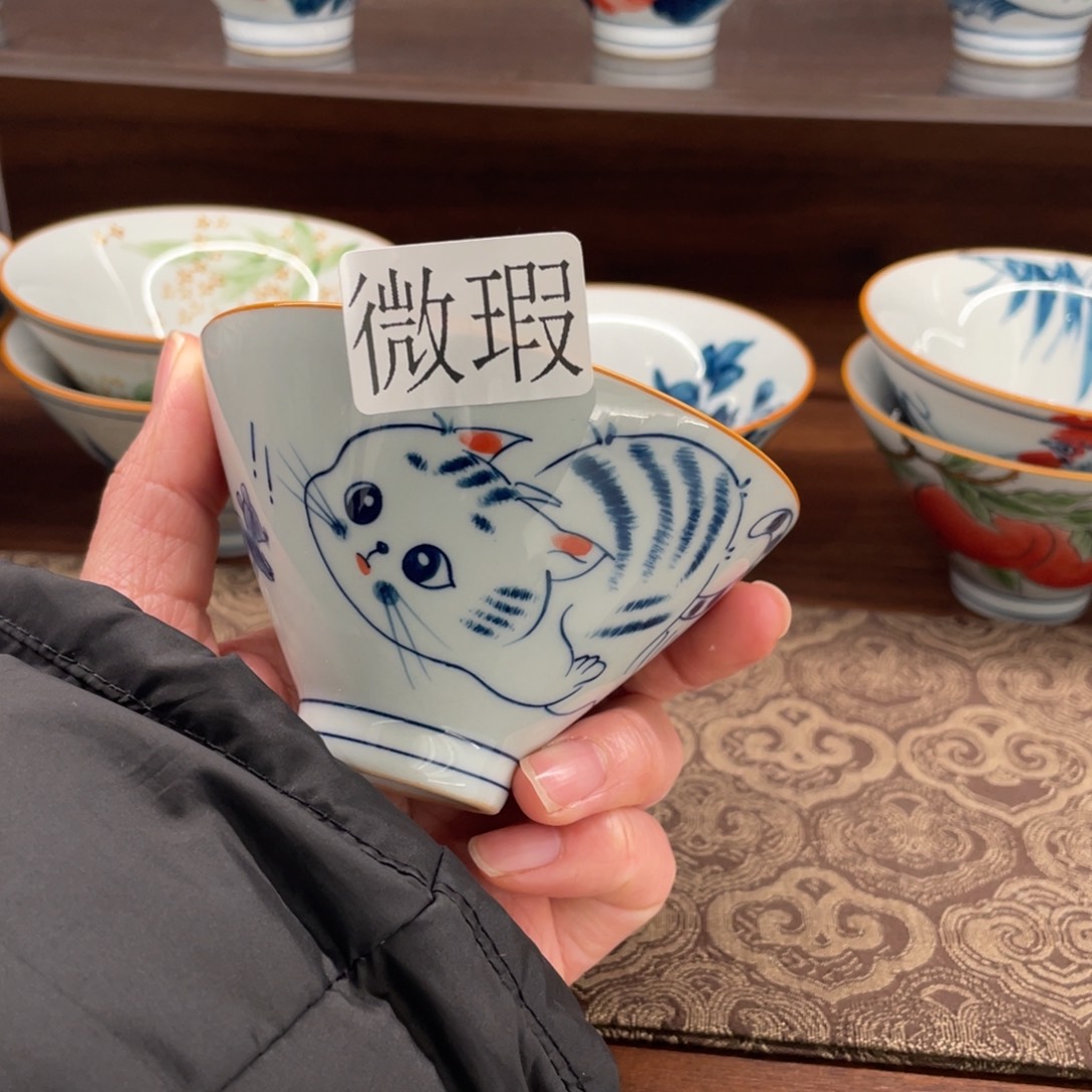 微瑕釉下彩纯手工绘制