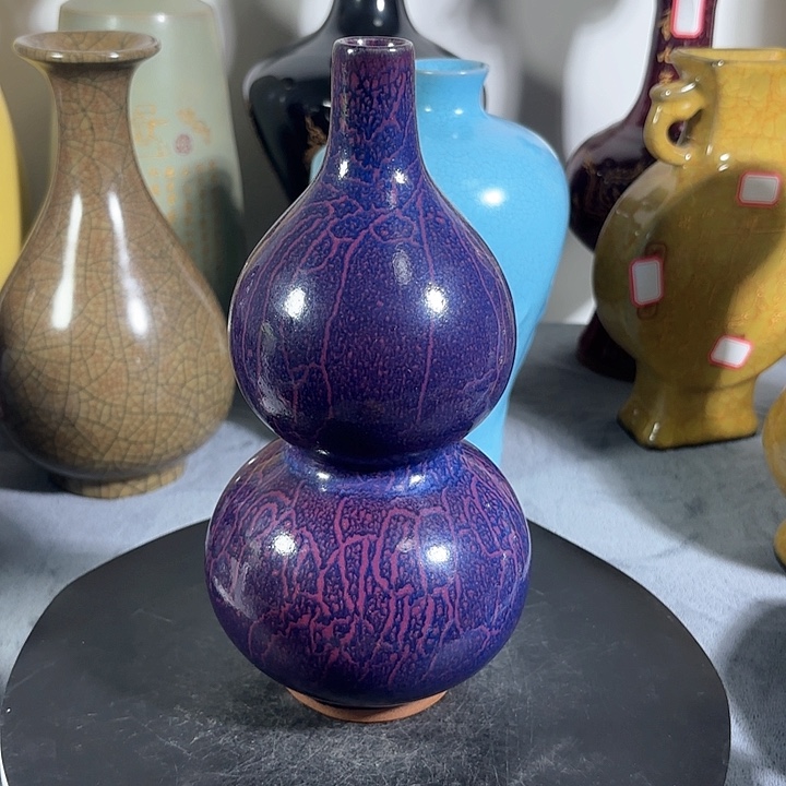 瓷片@***?葫芦瓶蚯蚓走泥纹