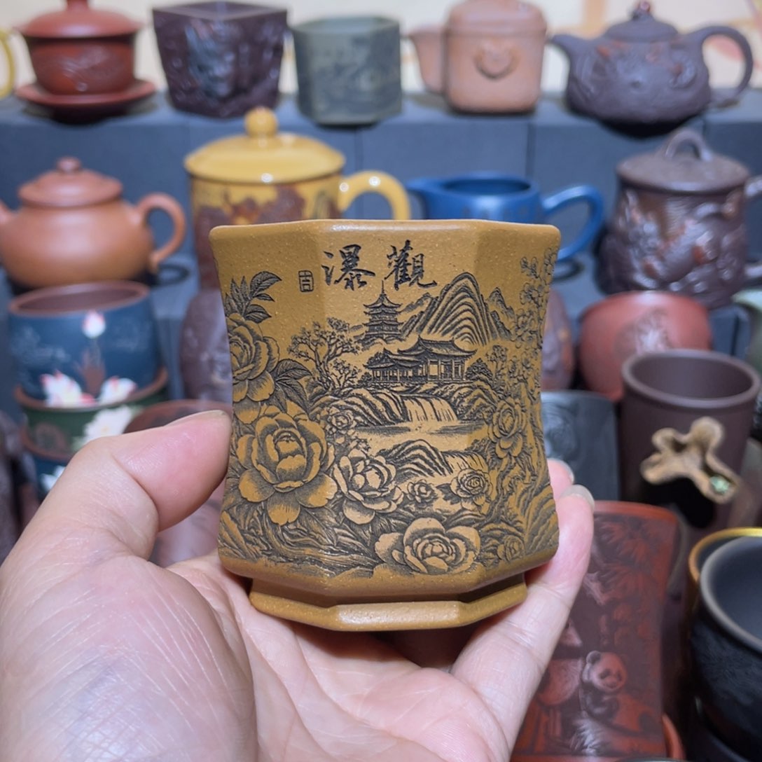 原矿紫砂手工主人杯
