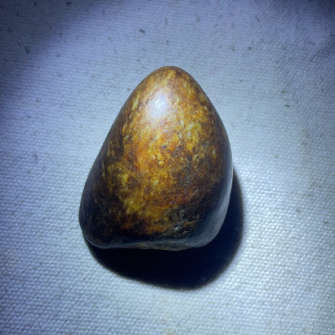 和田玉黄沁皮手把件