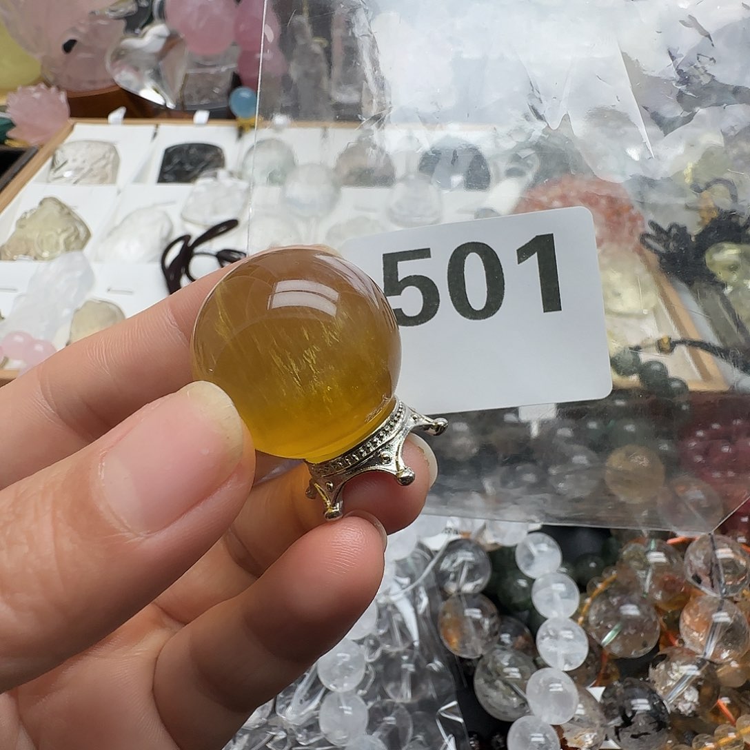 水晶碎石未镶嵌球501