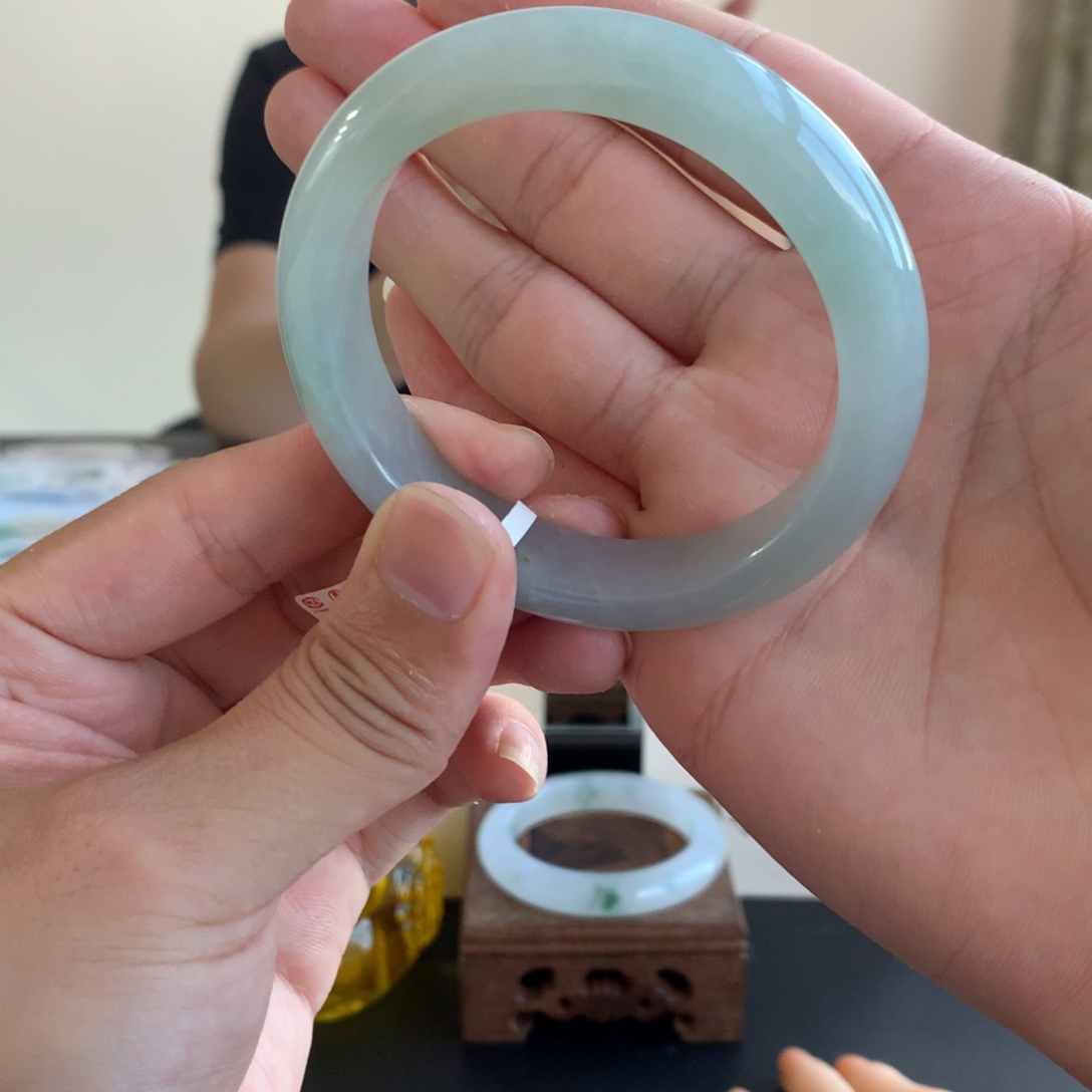 翡翠手镯未镶嵌53号55.2