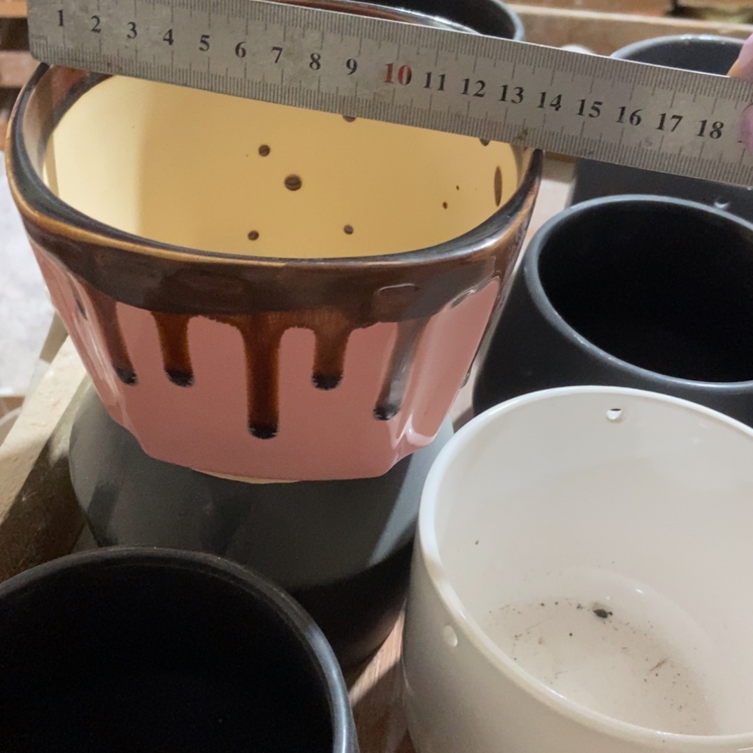 红陶高温陶瓷花盆