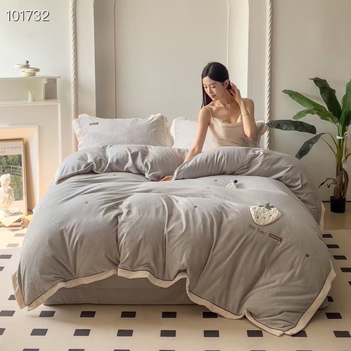 孤品  绒床单四件套  