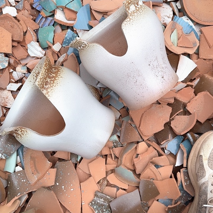 红陶微瑕花盆处理来啦