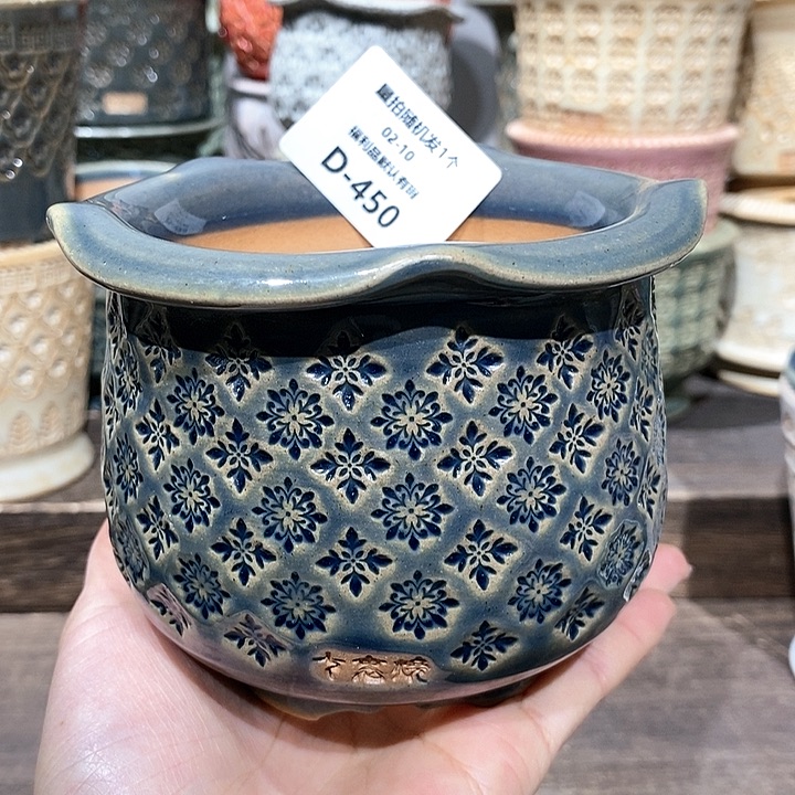 七里烧花盆2-10-450口径8