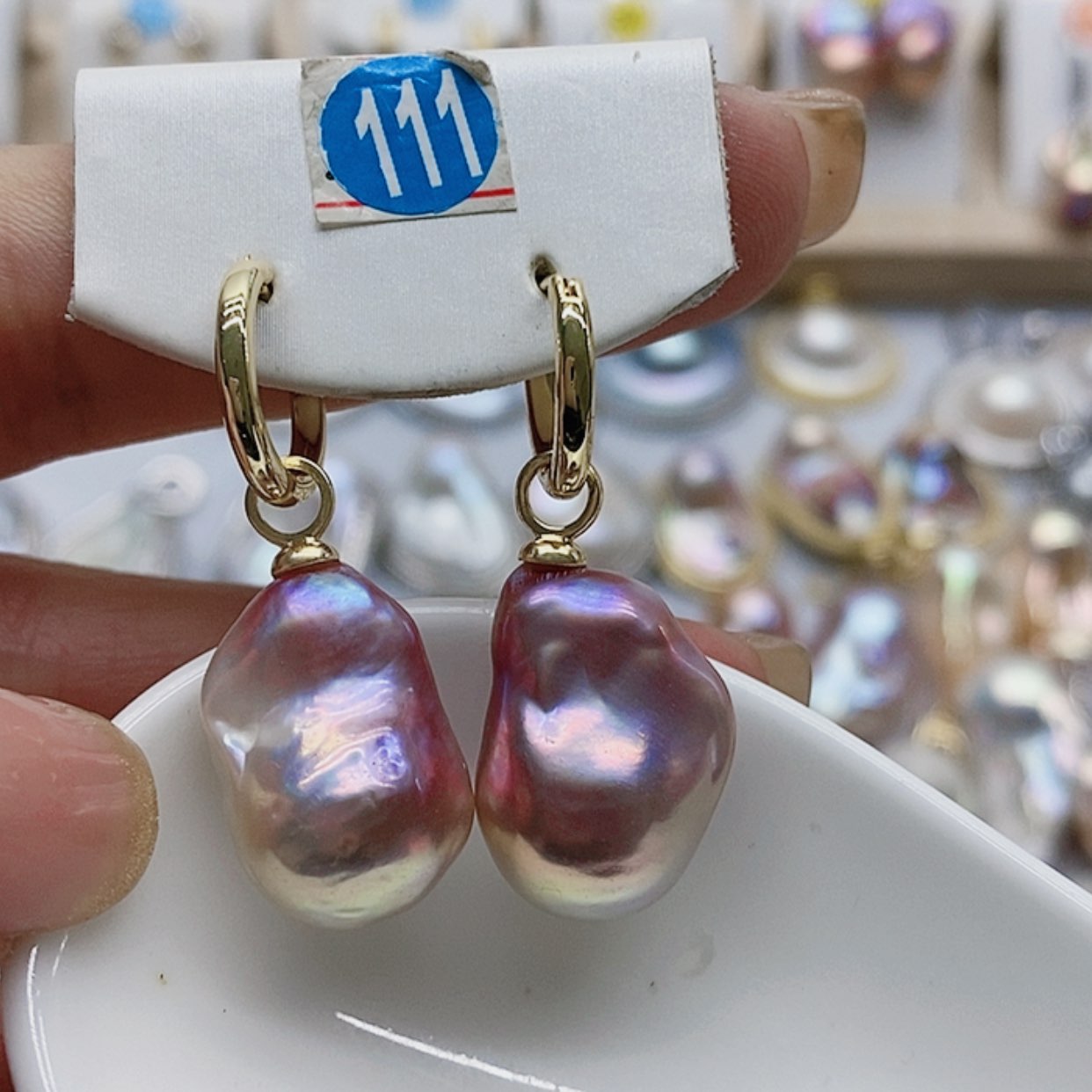 【闪购商品】淡水珍珠耳饰银S925镶嵌