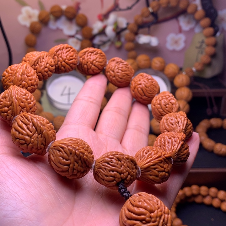 桃核手串龙纹桃核5