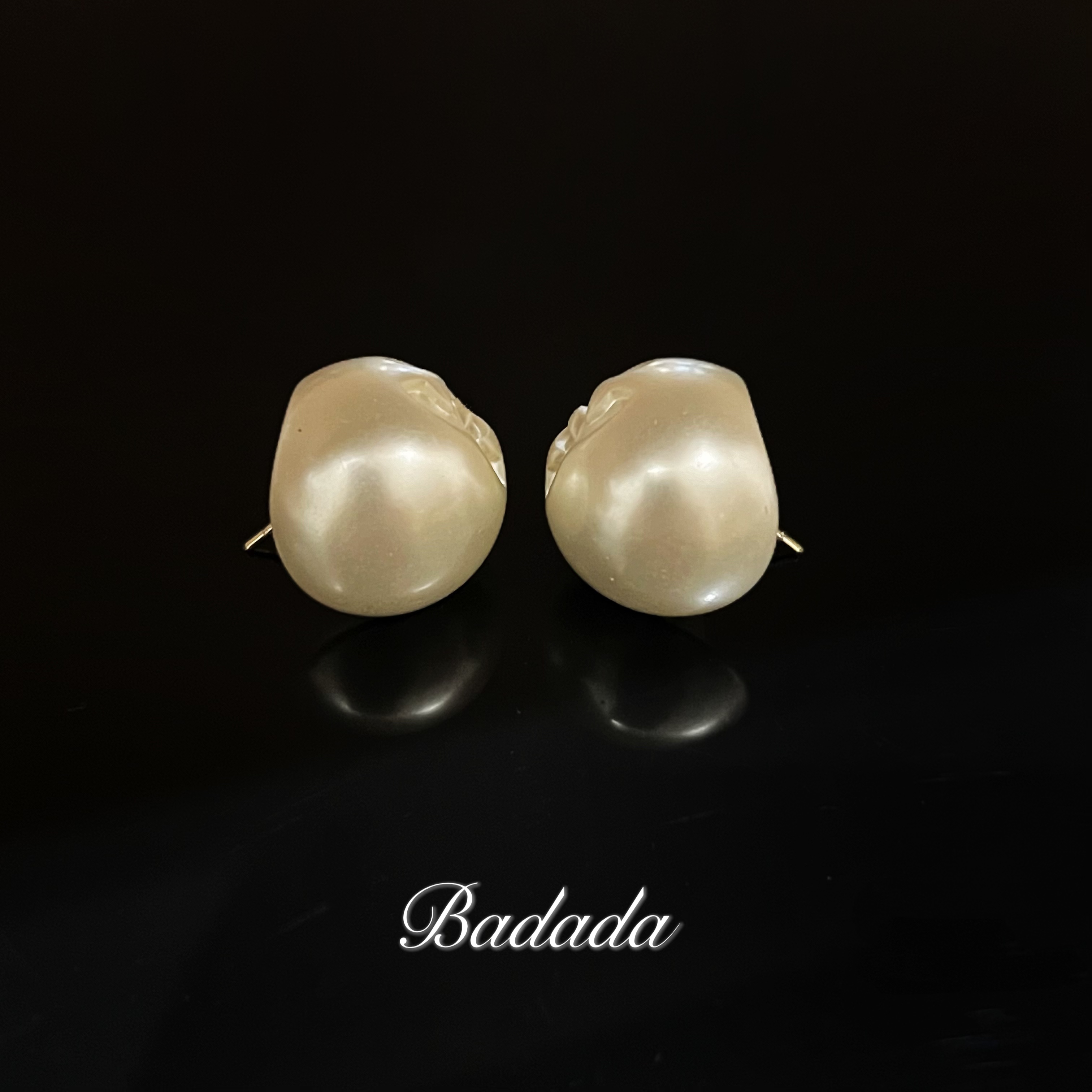 铜合金仿珍珠耳饰 【EDD6016】轻奢女士气质精致高定耳钉