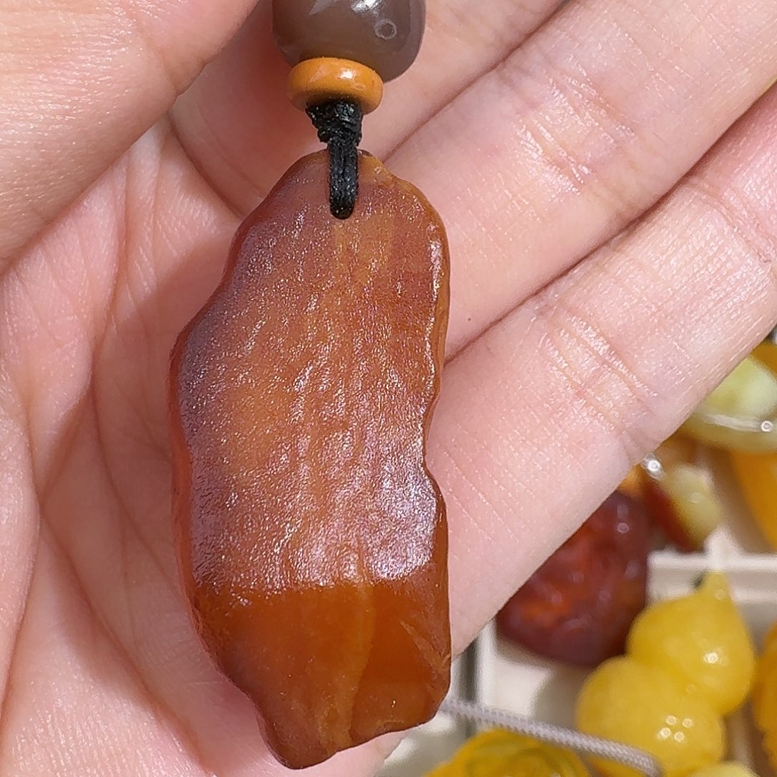 植物珀未镶嵌裸石我