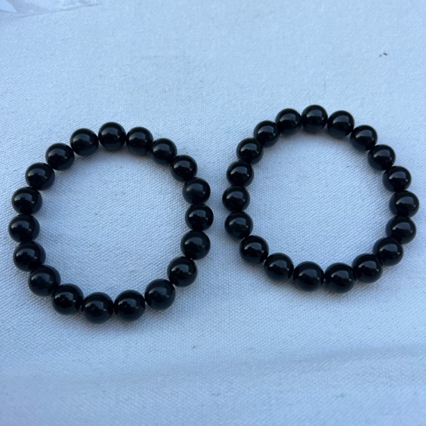 【老料】天然和田玉1.0*19颗单圈手串，多样性随机发一