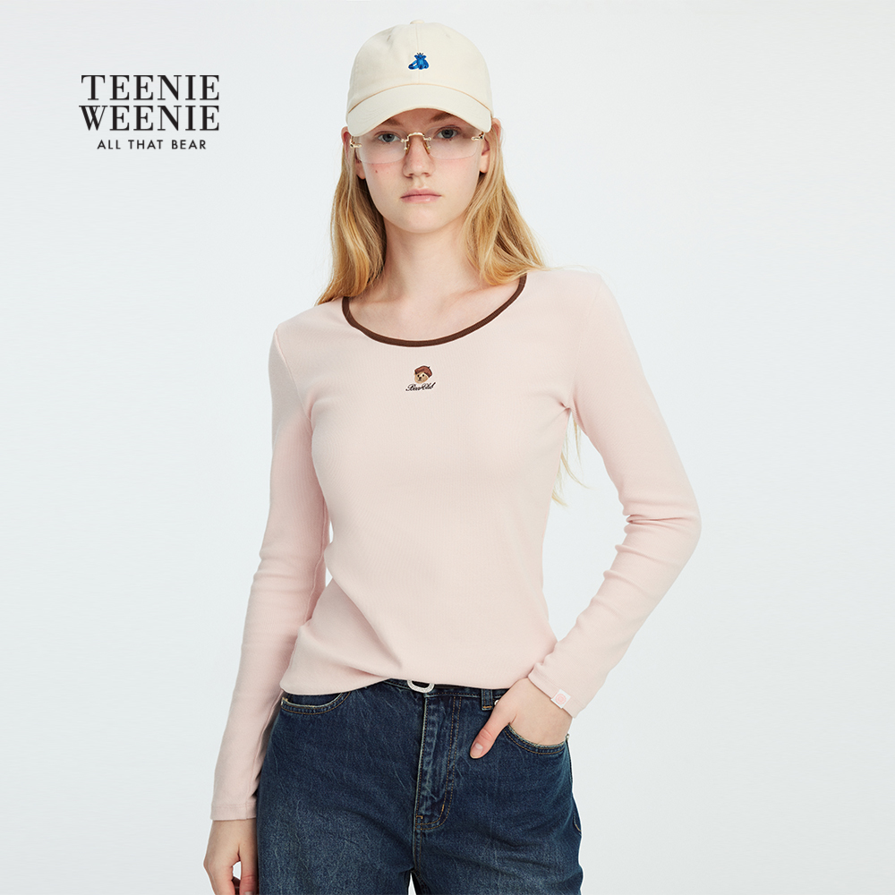 【达播专属】TeenieWeenie小熊T恤25圆领内搭上衣长袖TTLA257804P