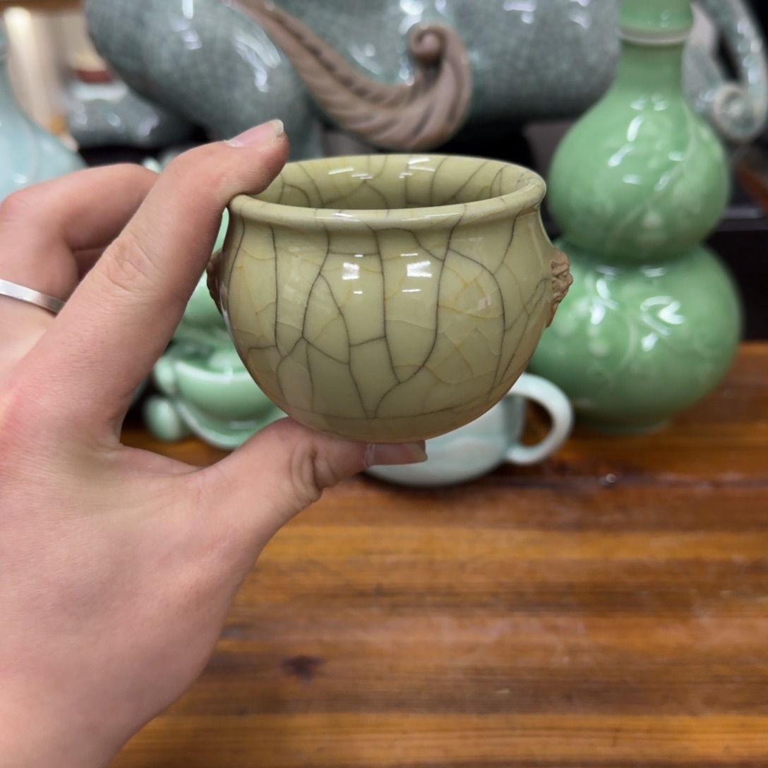 龙泉青瓷茶具微瑕69941