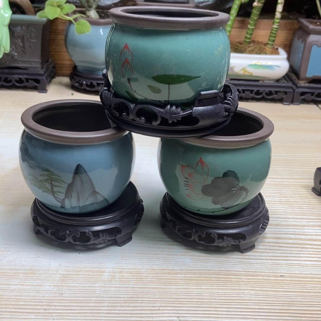 瓷片陶瓷花盆陶瓷艺术