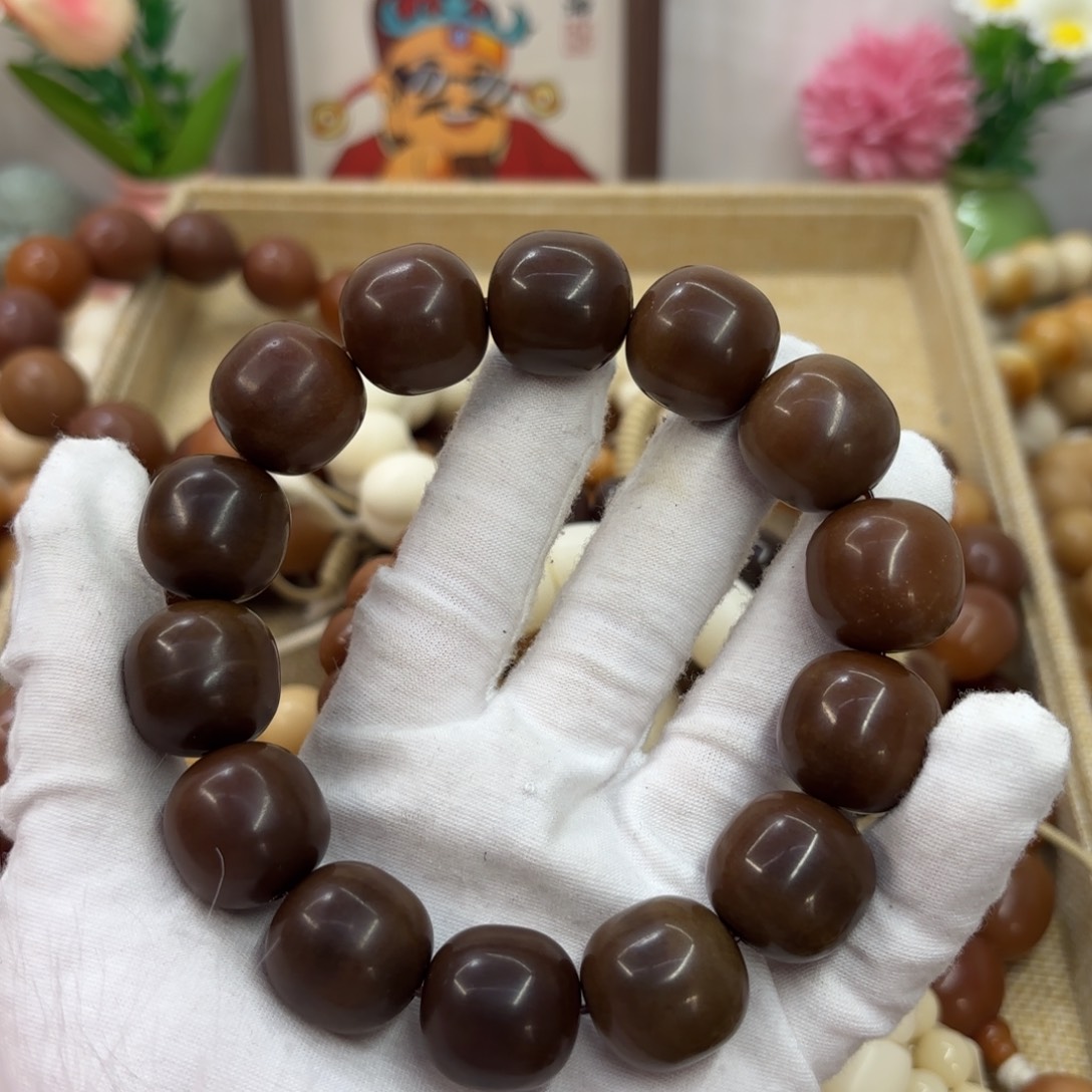 吊坠菩提根/象牙果19干磨瑕疵落地果糖油622