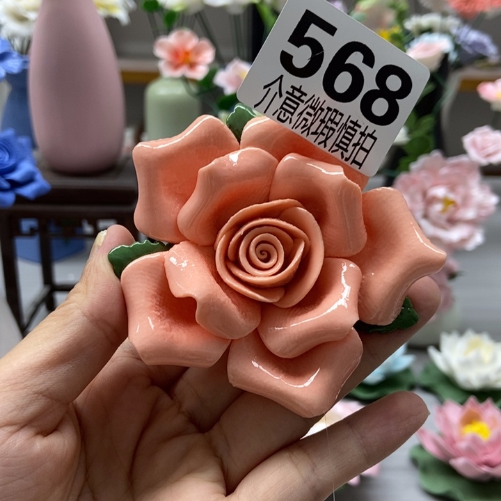 陶瓷手工制作陶瓷花