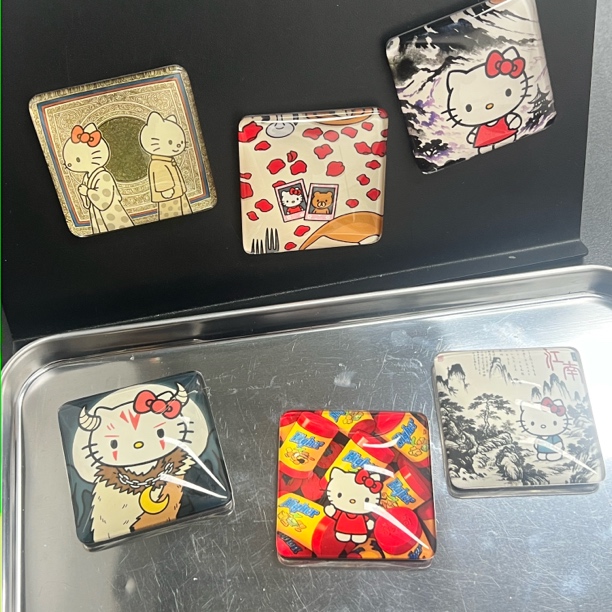 脆皮 hello Kitty水晶rap专辑系列冰箱贴！