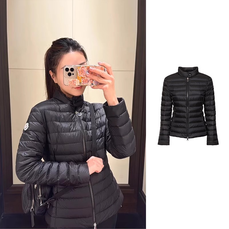 全新未使用 MONCLER 修身薄款羽绒夹克IGELLE 1A00068-597YF-999