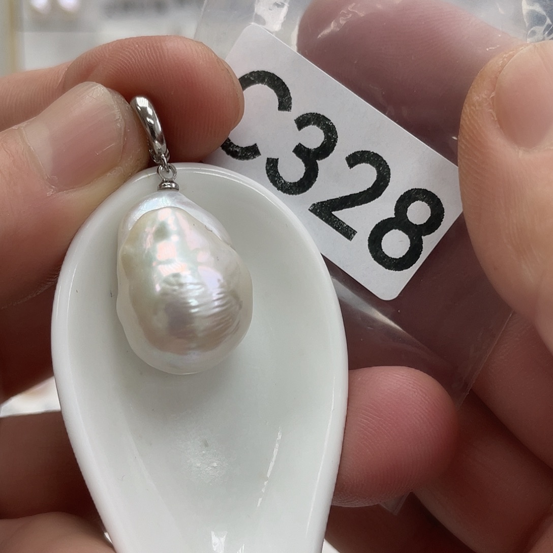 淡水珍珠颈饰银S925镶嵌