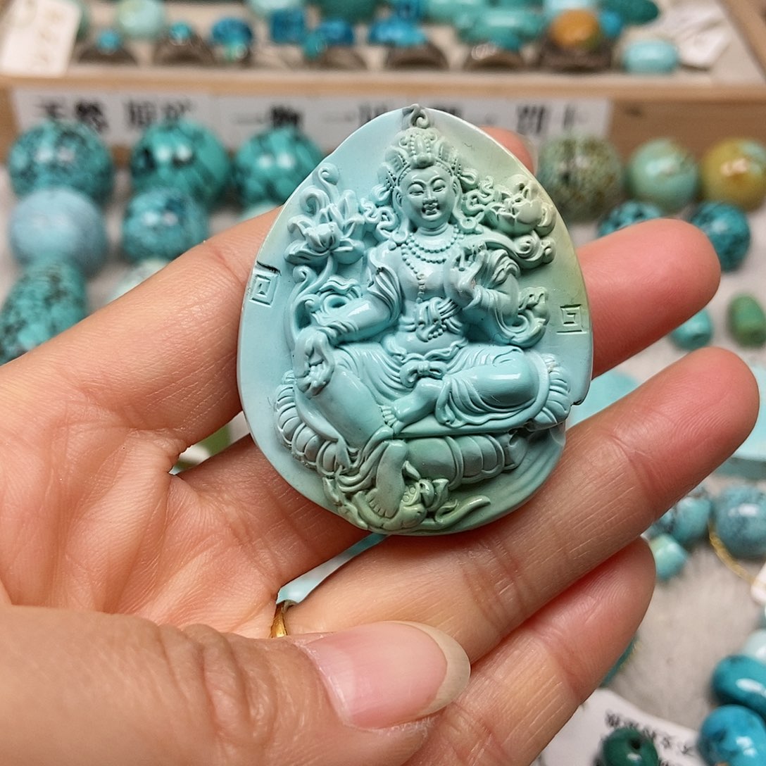 未镶嵌绿松石珠宝半成品