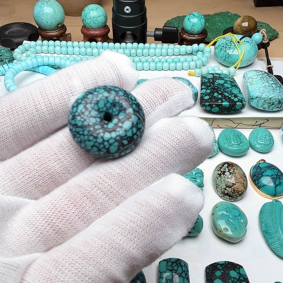 绿松石珠宝奇石未镶嵌