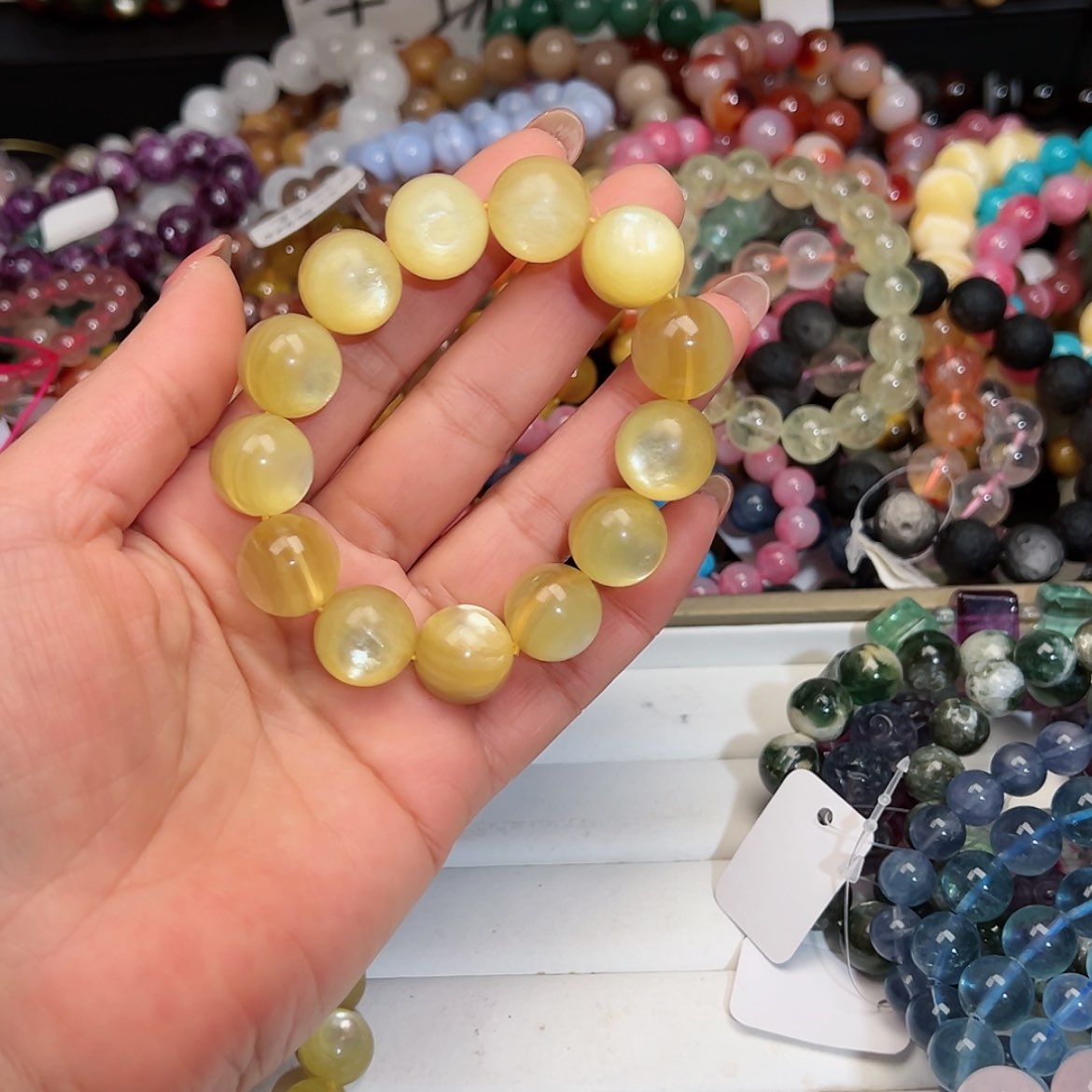 【闪购商品】烟晶手链银S925镶嵌7****7113