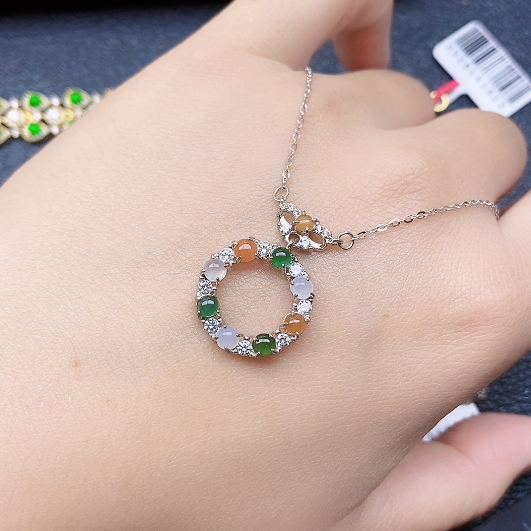 银S925镶嵌戒指翡翠