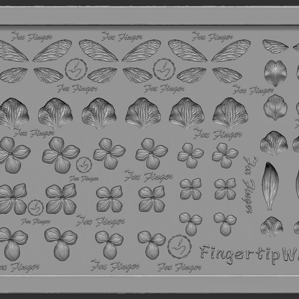 FOXFINGER·豆汤新款爆款超逼真蝴蝶 蝴蝶兰多元素美甲模具