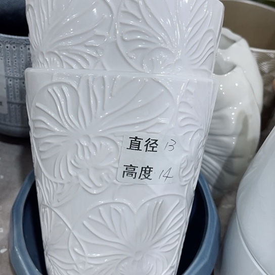 多肉绿植陶瓷花盆9.9包邮，有孔