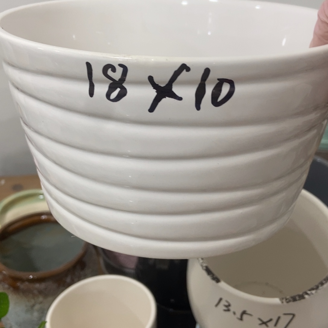 红陶高温陶瓷花盆