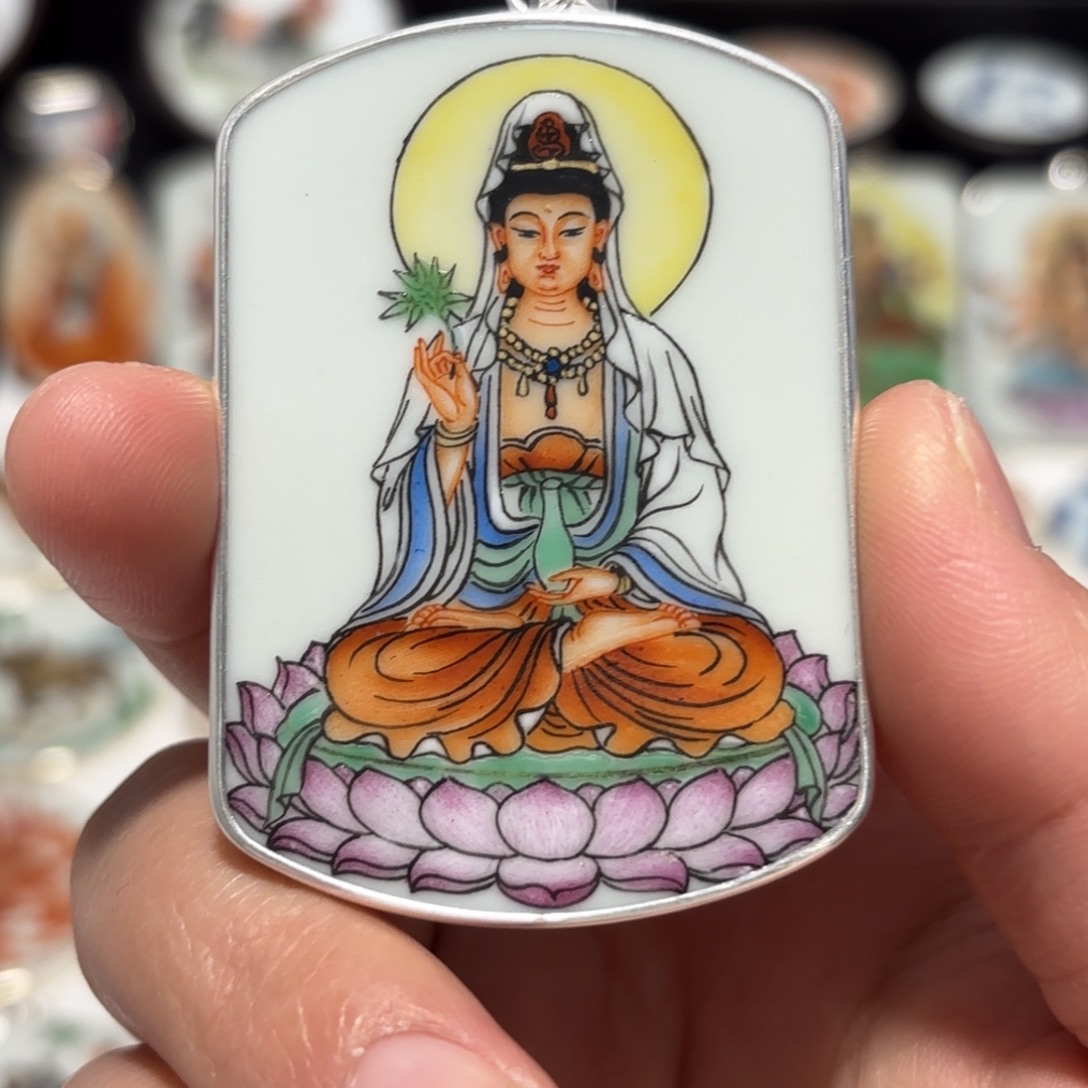 凡***早瓷片精品挂件一个