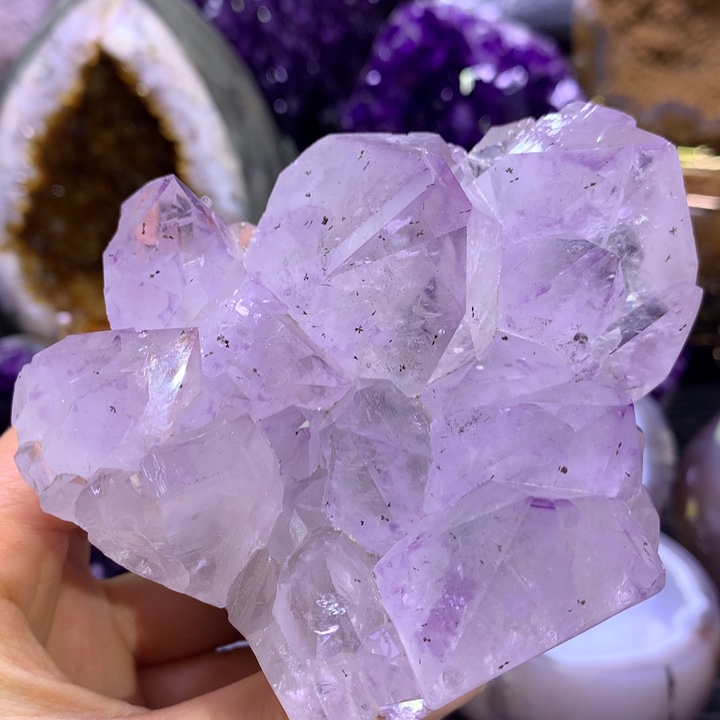 水晶紫晶手捧花未镶嵌