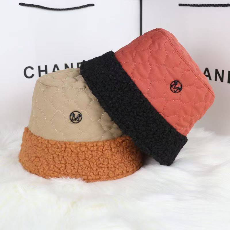 冬季甜美宽檐盆帽秋冬渔夫帽帽子时尚百搭保暖加厚