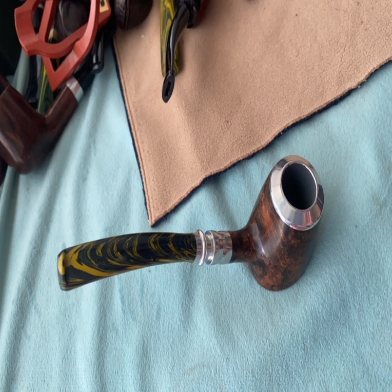 石楠木烟斗火山光面烟斗