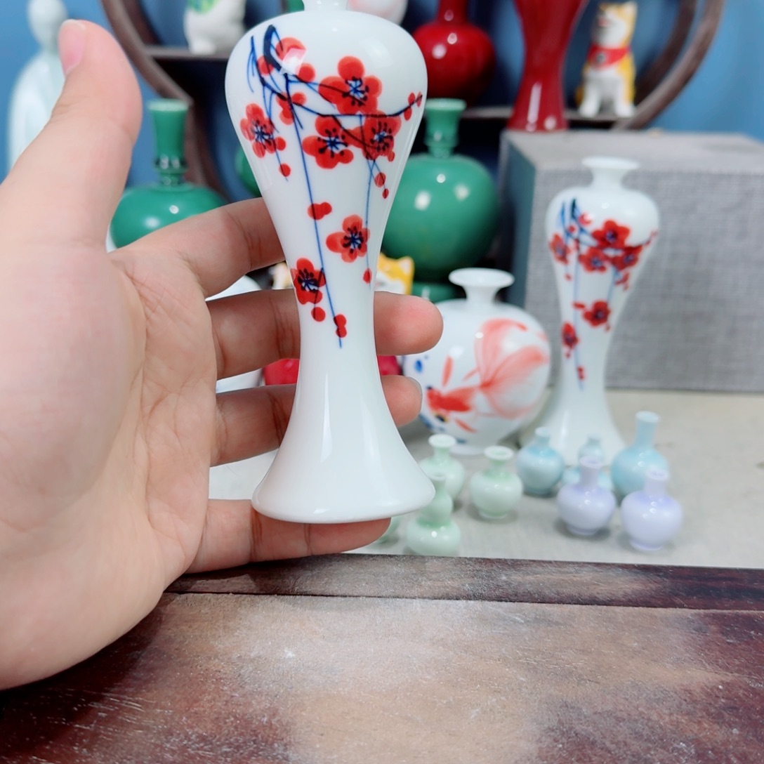 陶瓷手工小花器摆件