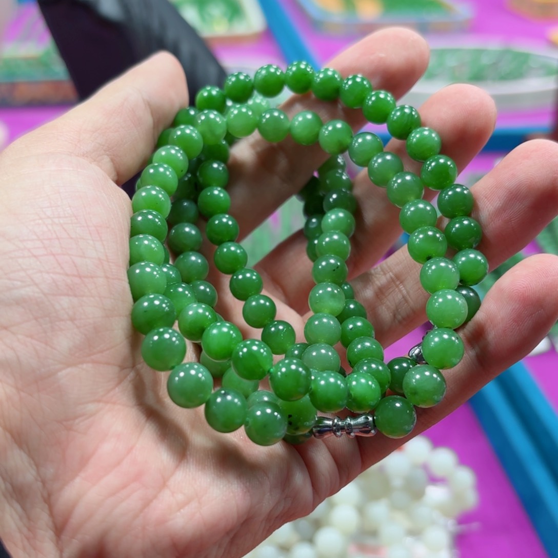 和田玉手链拍一发一多样性未镶嵌