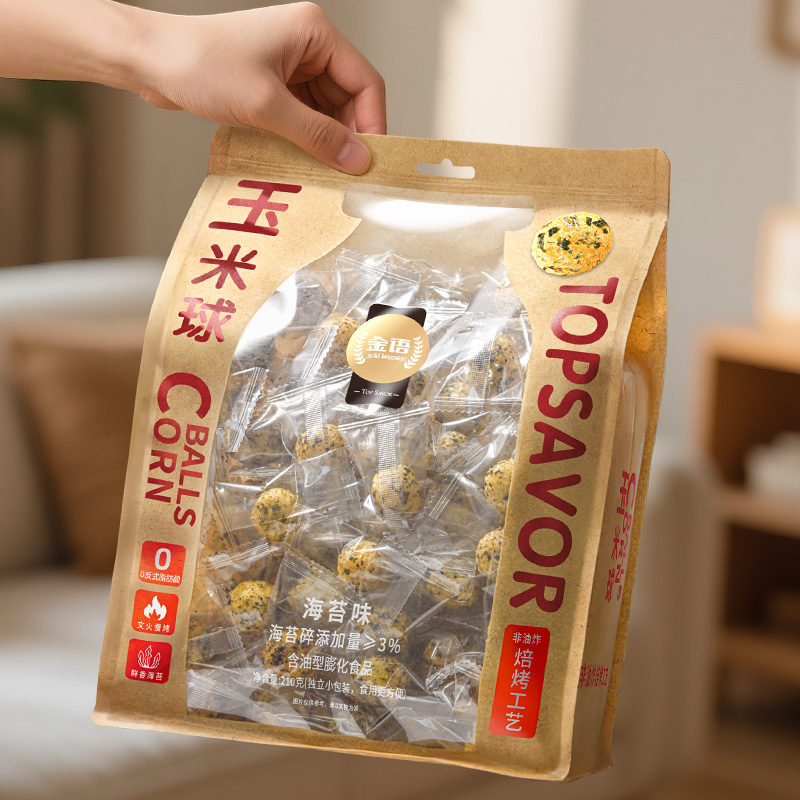 金语玉米球（海苔味）210g
